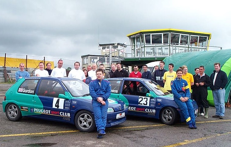 Steve Gordon and Charles Cozens, with support team